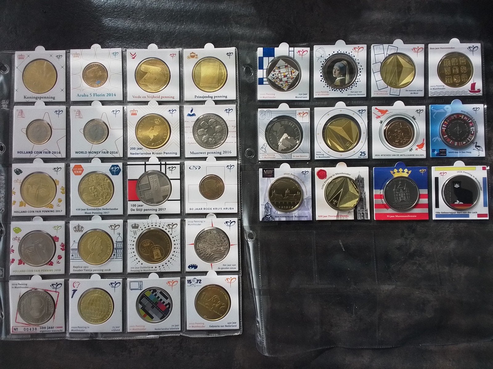 Collectie Bedrukte Munthouder KNM UITZOEKEN Los te koop, Ophalen of Verzenden, Overige materialen, Nederland