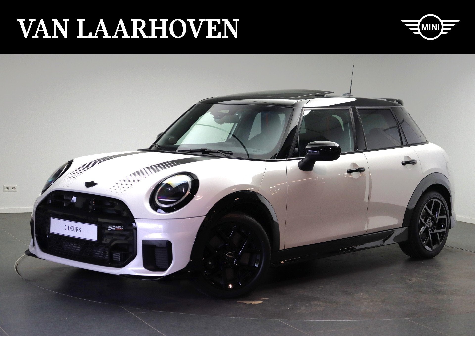 MINI Hatchback Cooper C Automaat / John Cooper Works / Pakke, Auto's, 156 pk, Leder en Stof, Wit, Bedrijf