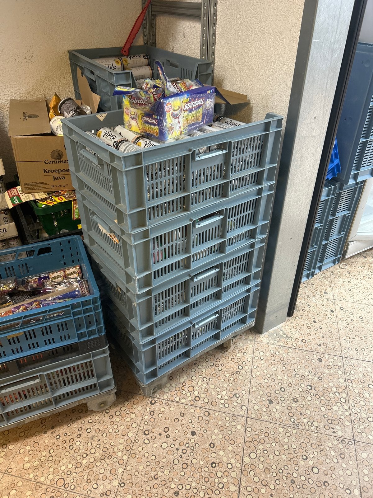 Stevige Opbergkratten - Ideaal voor Magazijn of Huis, Ophalen, Gebruikt, 40 tot 60 cm, 50 tot 75 cm