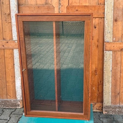 Vitrine kast origineel sier boeken pronk vintage retro, Ophalen, 100 tot 150 cm, Overige houtsoorten, 50 tot 100 cm