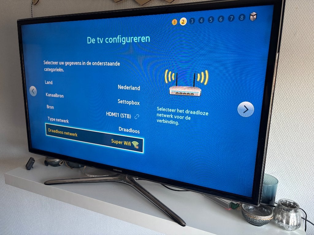 Samsung LED tv 40 inch UE40F6320AWXXN, Ophalen, 50 Hz, Samsung, 100 cm of meer