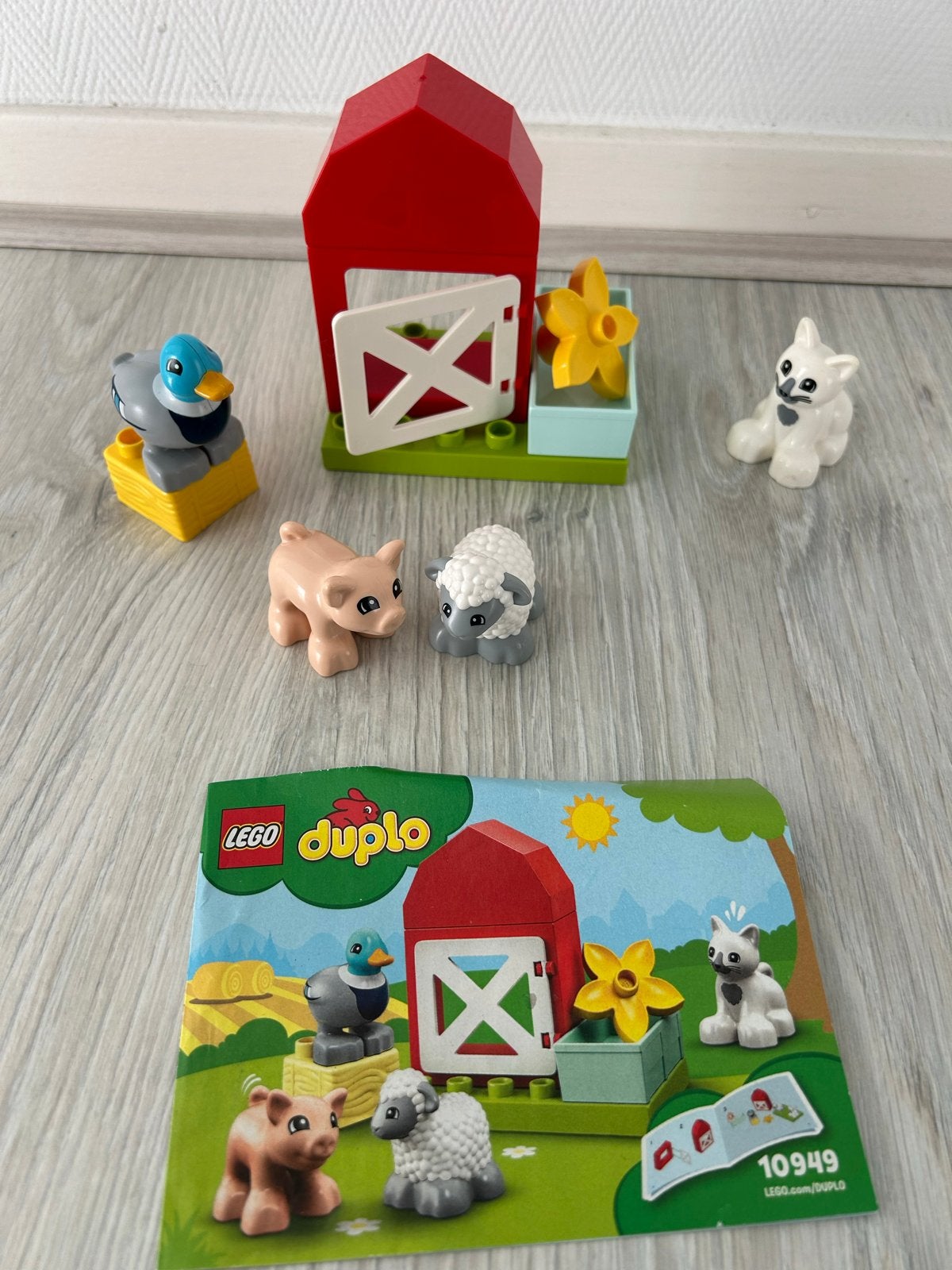 LEGO Duplo Boerderijdieren set 10949 complet, Ophalen of Verzenden, Zo goed als nieuw, Overige merken