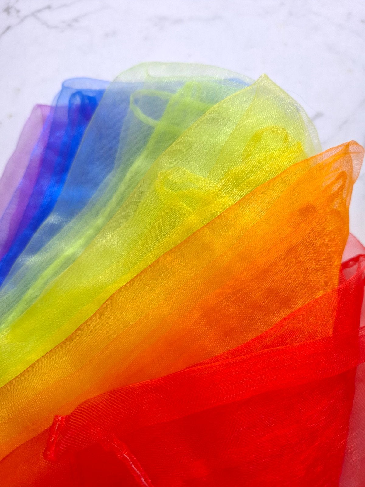 Regenboog speeldoeken set seizoenstafel decoratie doeken, Verzenden, Nieuw, Ontdekken