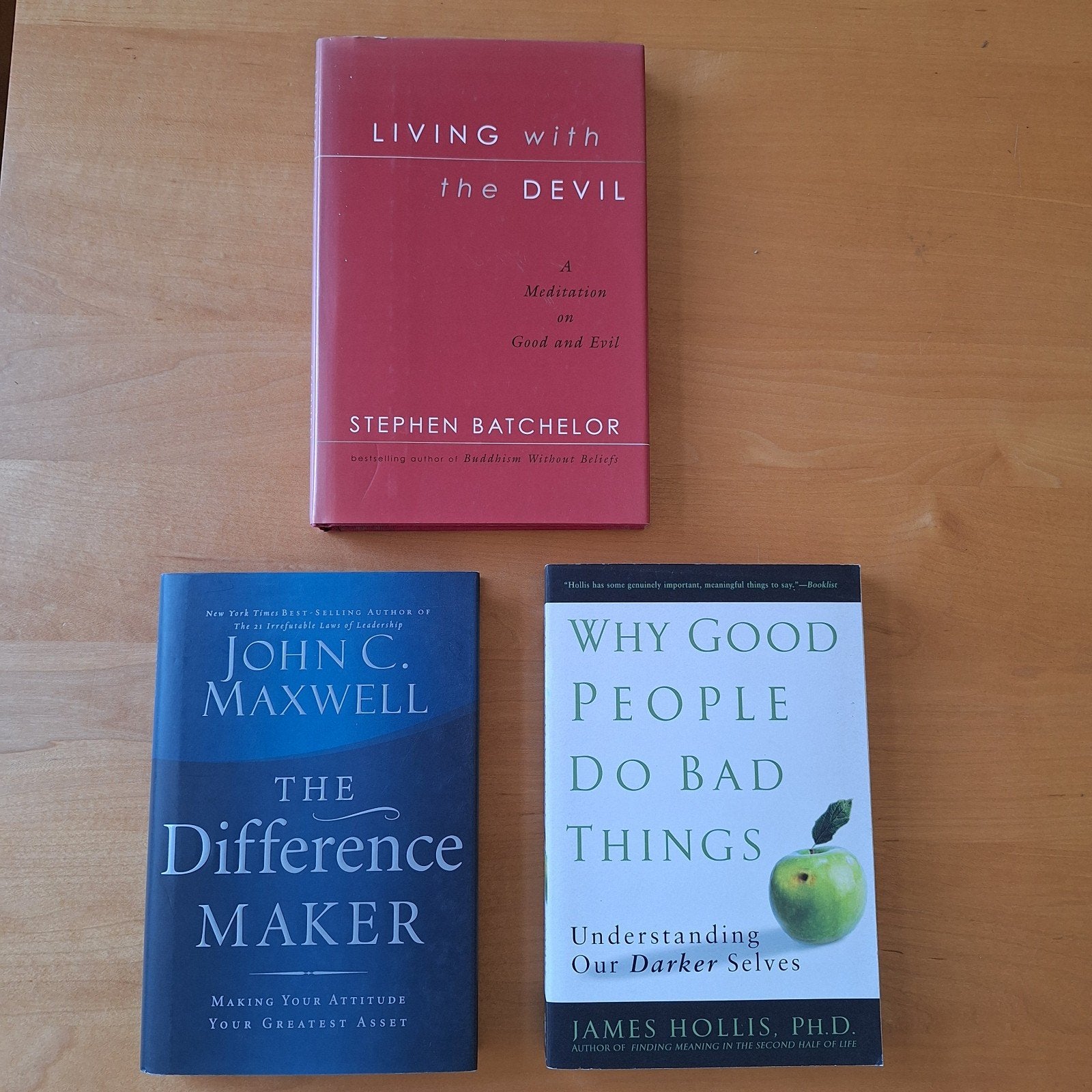 Set van 3 psychologieboeken: zelfhulp en inzicht, Boeken, Ophalen of Verzenden, Gelezen, Overige onderwerpen, Stephen Batchelor, John C. Maxwell, James Hollis