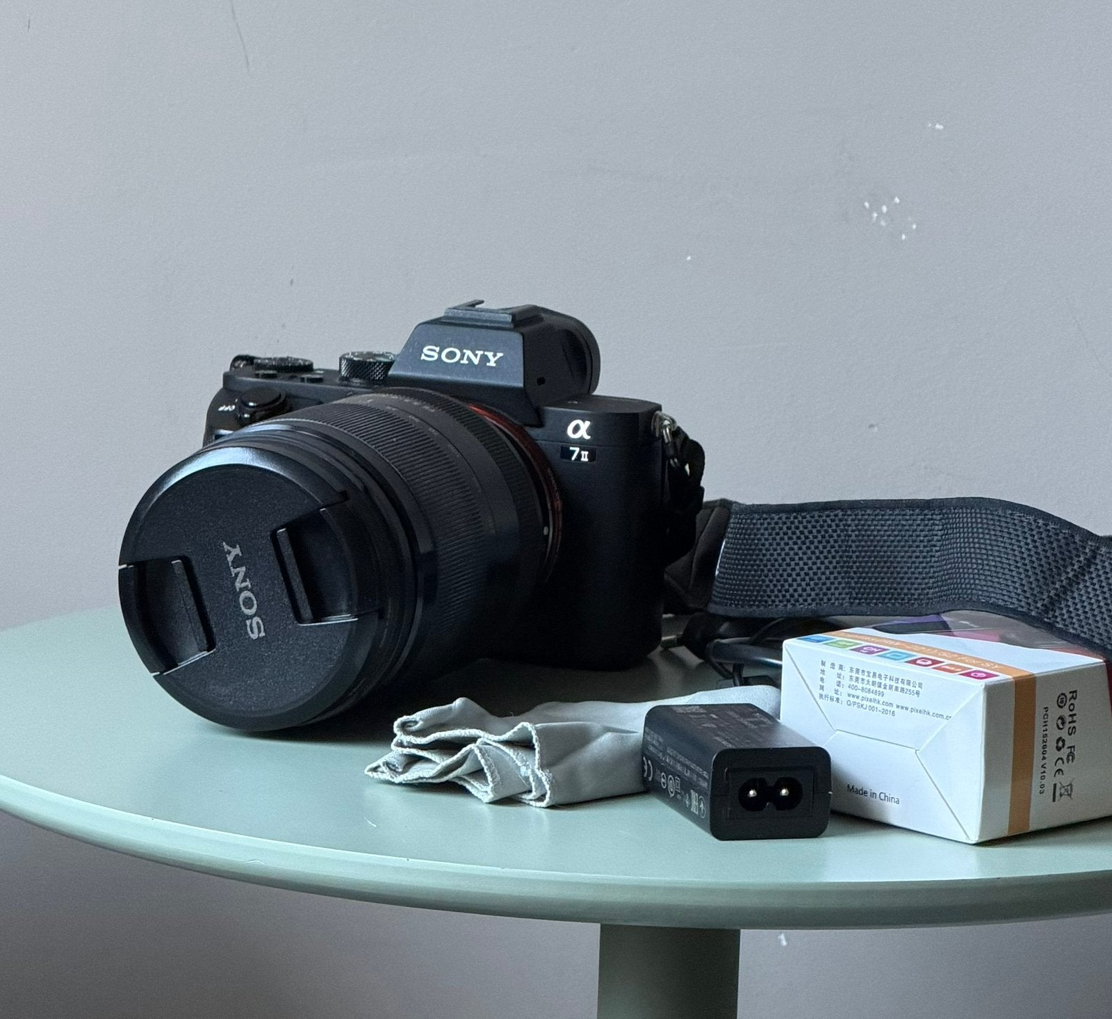 Sony Alpha 7 II systeemcamera met 24-240 lens, 3500 shots, Ophalen of Verzenden, Zo goed als nieuw, Sony, Geen optische zoom