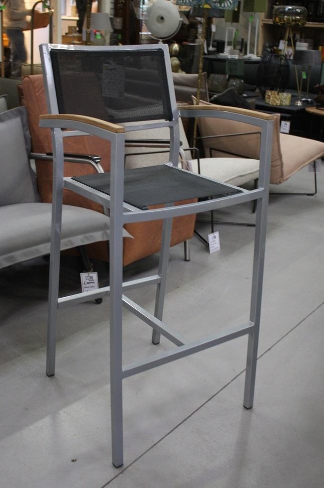 Luxe barstoelen barkrukken tuinstoel aluminium hout terras, Ophalen, 5 krukken of meer, Met voetsteun, 60 tot 90 cm