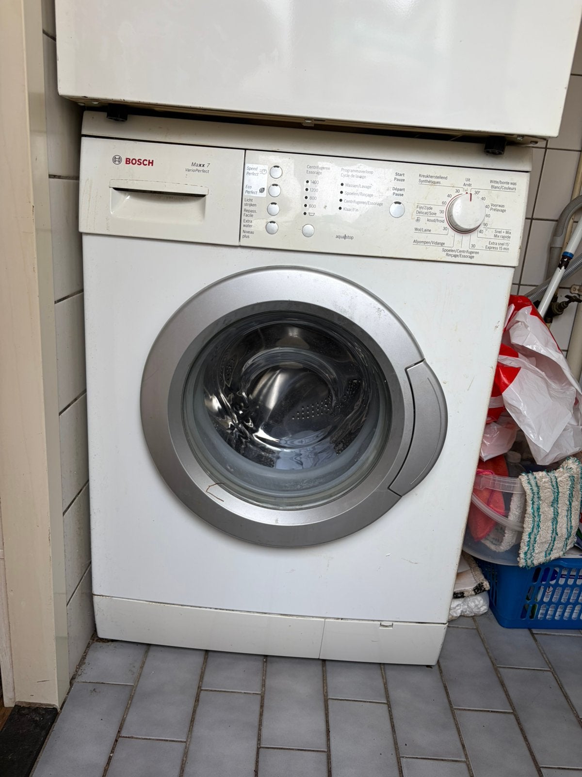 Bosch Maxx 7 Varioperfect, Ophalen, Zo goed als nieuw, 85 tot 90 cm, 1200 tot 1600 toeren