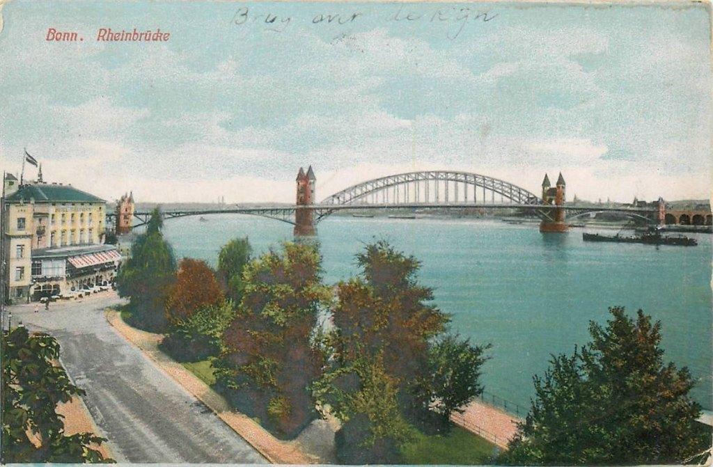 701-411-045 Bonn Rheinbrucke, Verzenden, Voor 1920, Duitsland