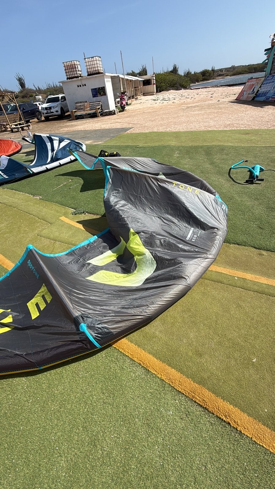 Duotone Evo D/LAB 12m, Watersport en Boten, Kitesurfen, Ophalen, Geen board, Zo goed als nieuw, Kite