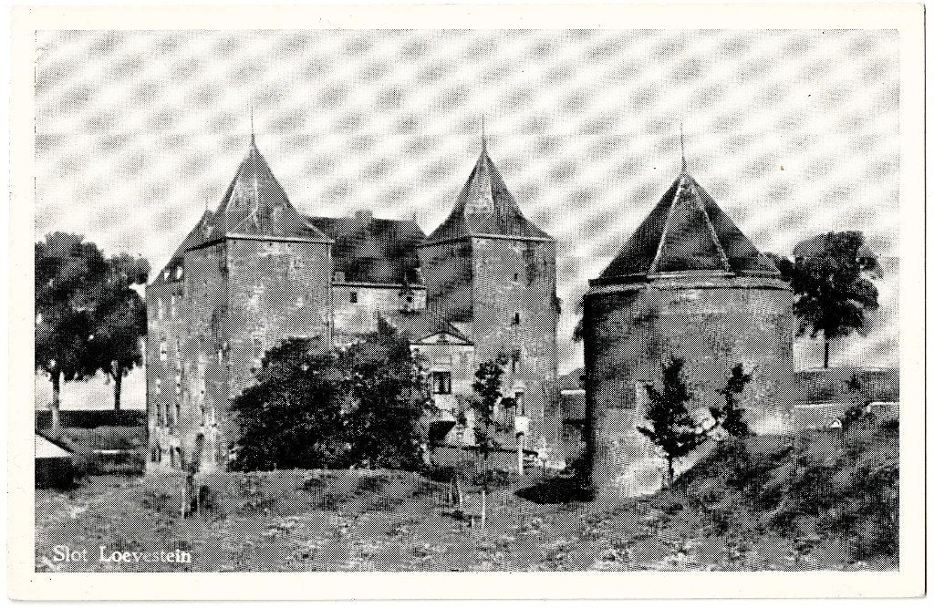 Poederoijen gld, slot loevestein ongelopen, richtprijs 3,==, Verzenden, 1940 tot 1960, Ongelopen, Gelderland