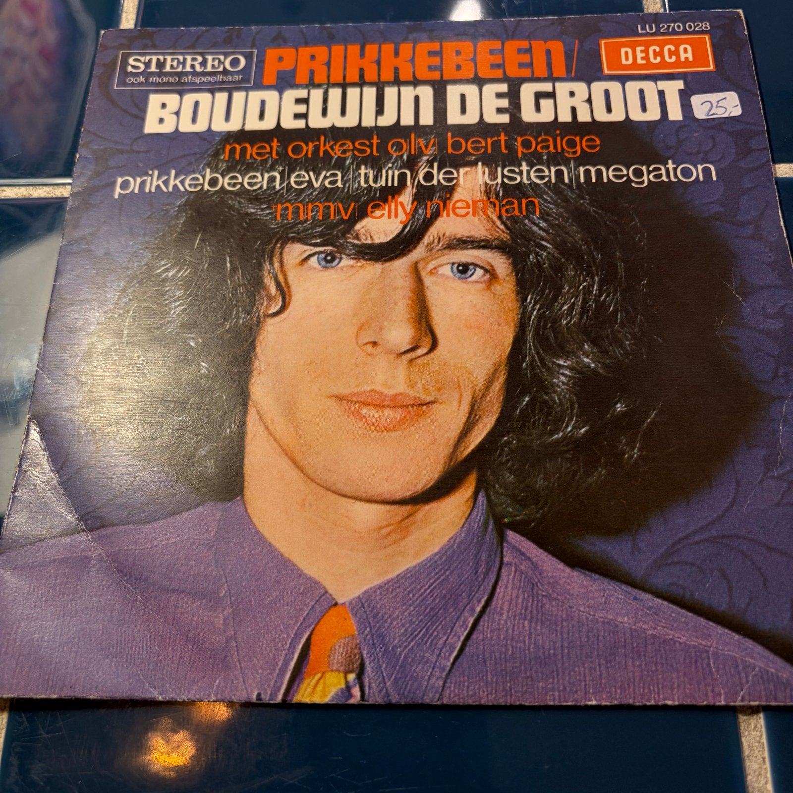 Boudewijn de Groot - Prikkebeen 7”, VG+, Ophalen of Verzenden, Gebruikt, Pop