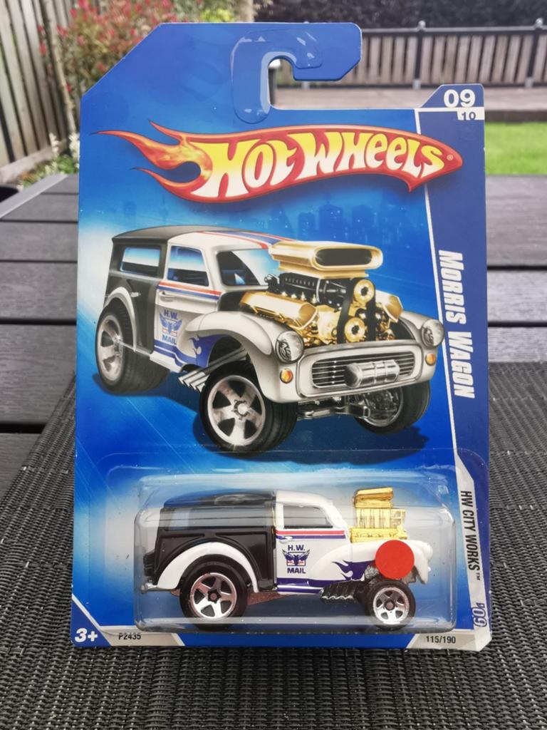 HotWheels Morris Wagon zwart/wit, Ophalen of Verzenden, Nieuw, Auto