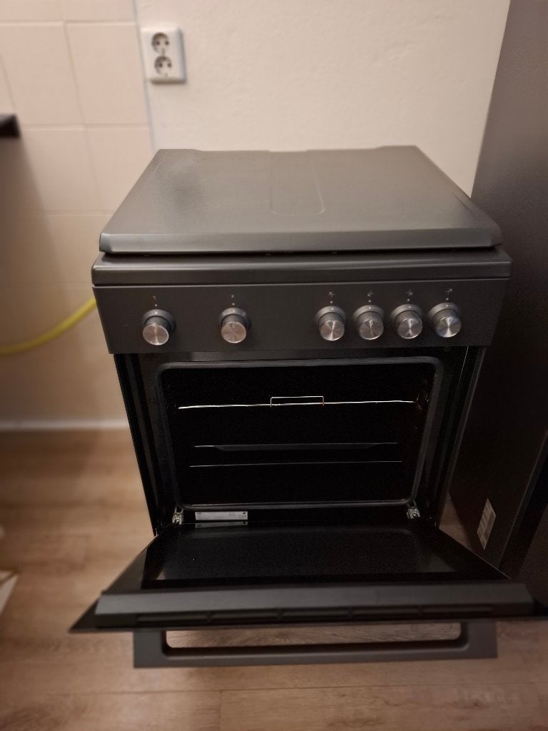 Te Koop zo goed als nieuw gasfornuis, Ophalen, 4 kookzones, Zo goed als nieuw, Gas