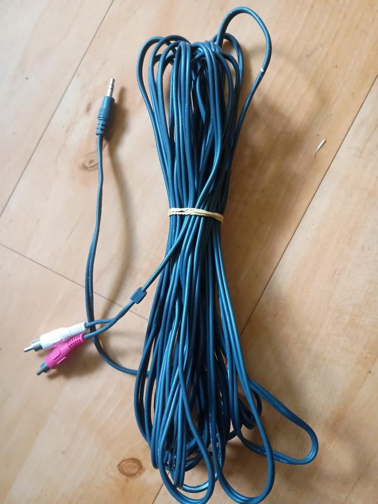 10m 3.5mm naar tulp stereo, Ophalen of Verzenden, Minder dan 2 meter, Overige kabels