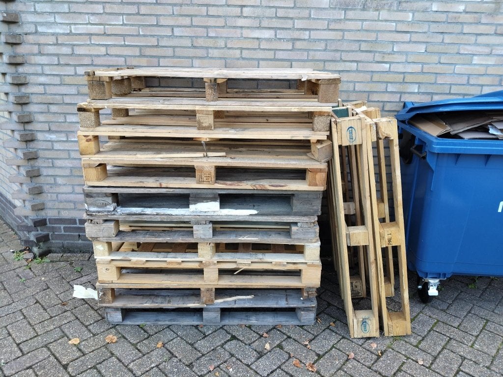 GRATIS PALLETS / PALLETHOUT - DIRECT AFHALEN IN JOURE, Ophalen, Gebruikt, Minder dan 25 mm, Pallet
