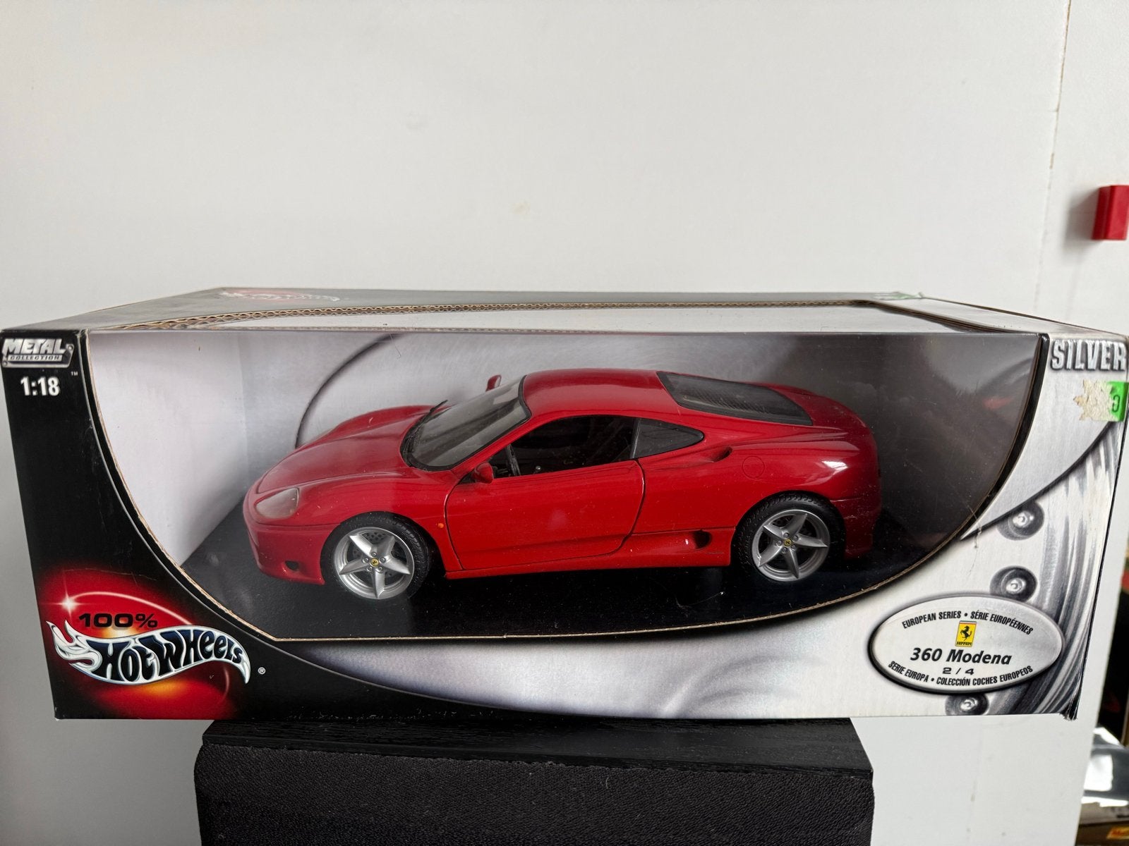 Ferrari 360 Modena Schaal 1/18 Hot Wheels, Ophalen of Verzenden, Zo goed als nieuw, Auto, Hot Wheels