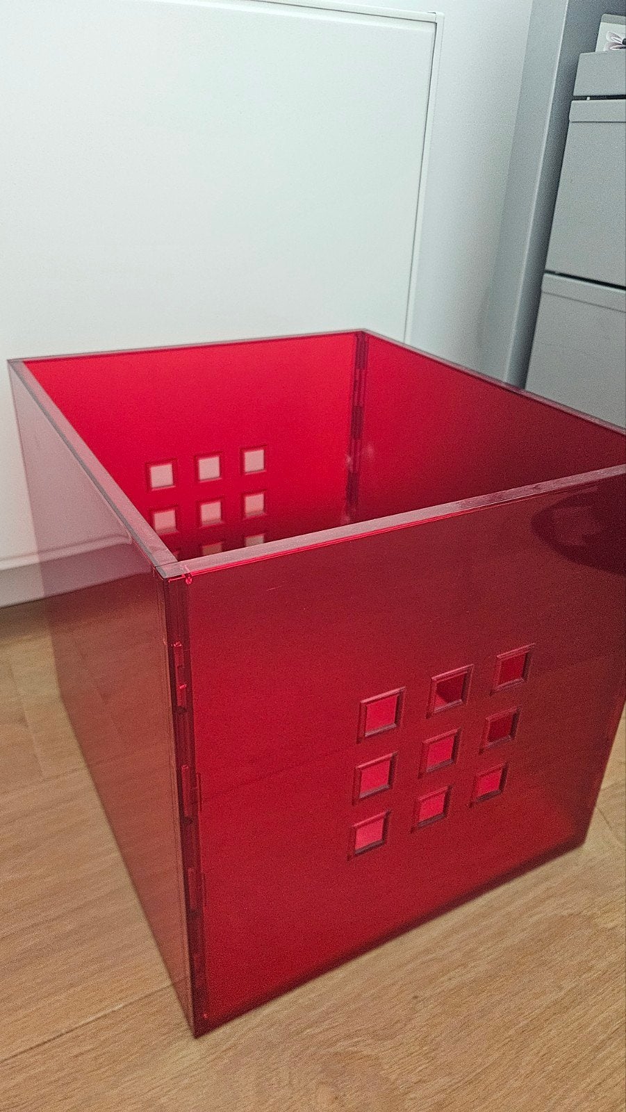 4 rode bakken Kallaxkast Ikea te koop, Ophalen, 25 tot 50 cm, 50 tot 100 cm, Minder dan 100 cm