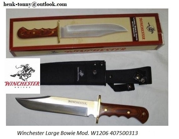 Winchester Large Bowie Mes Mod. W1206 - Nieuw in doos, Ophalen of Verzenden, Overige soorten, Amerika, Mes of Dolk