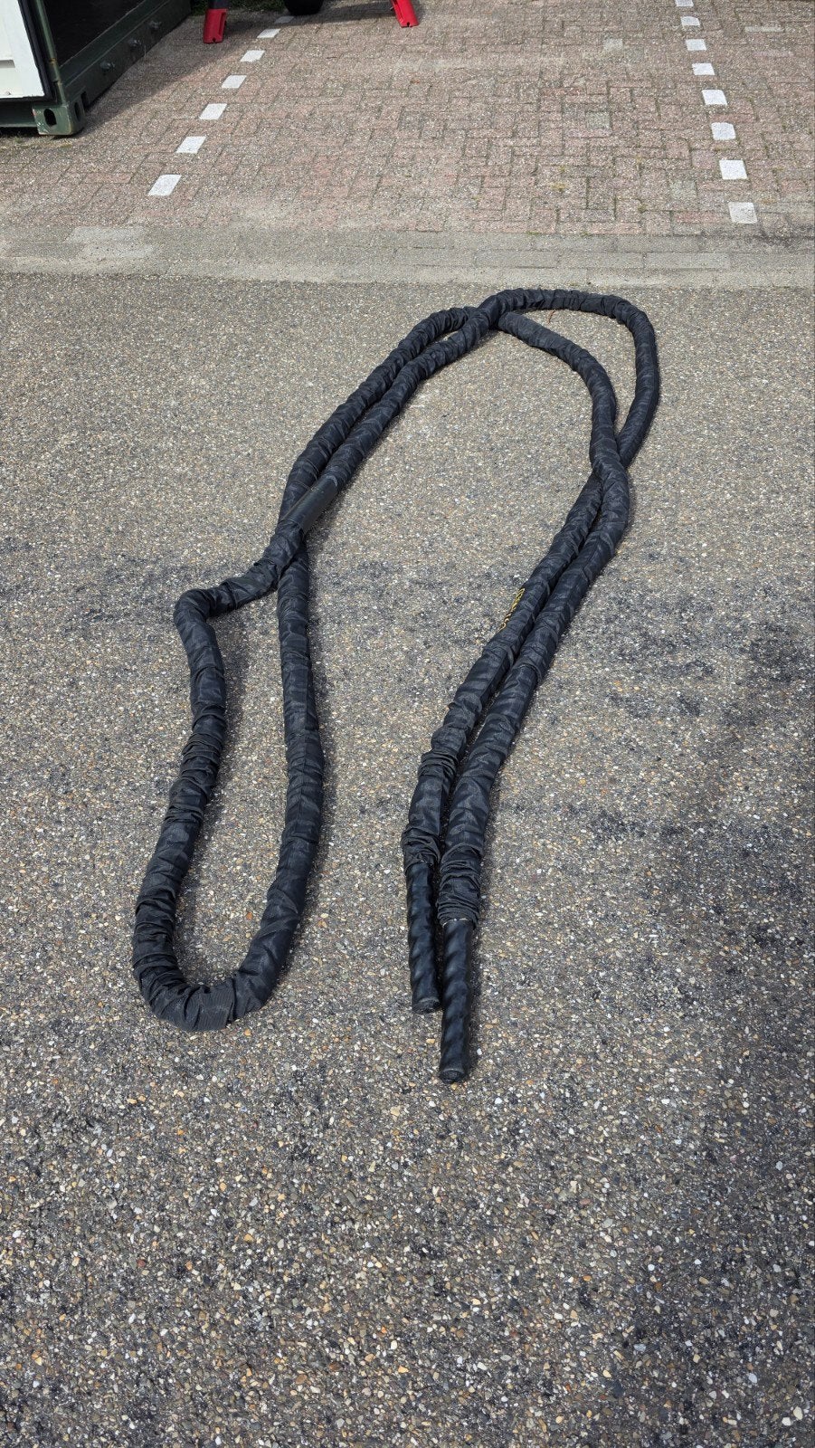 Stensed Battle Rope - 5cm dik, 12 meter lang, Sport en Fitness, Ophalen, Zo goed als nieuw, Armen, Battle rope