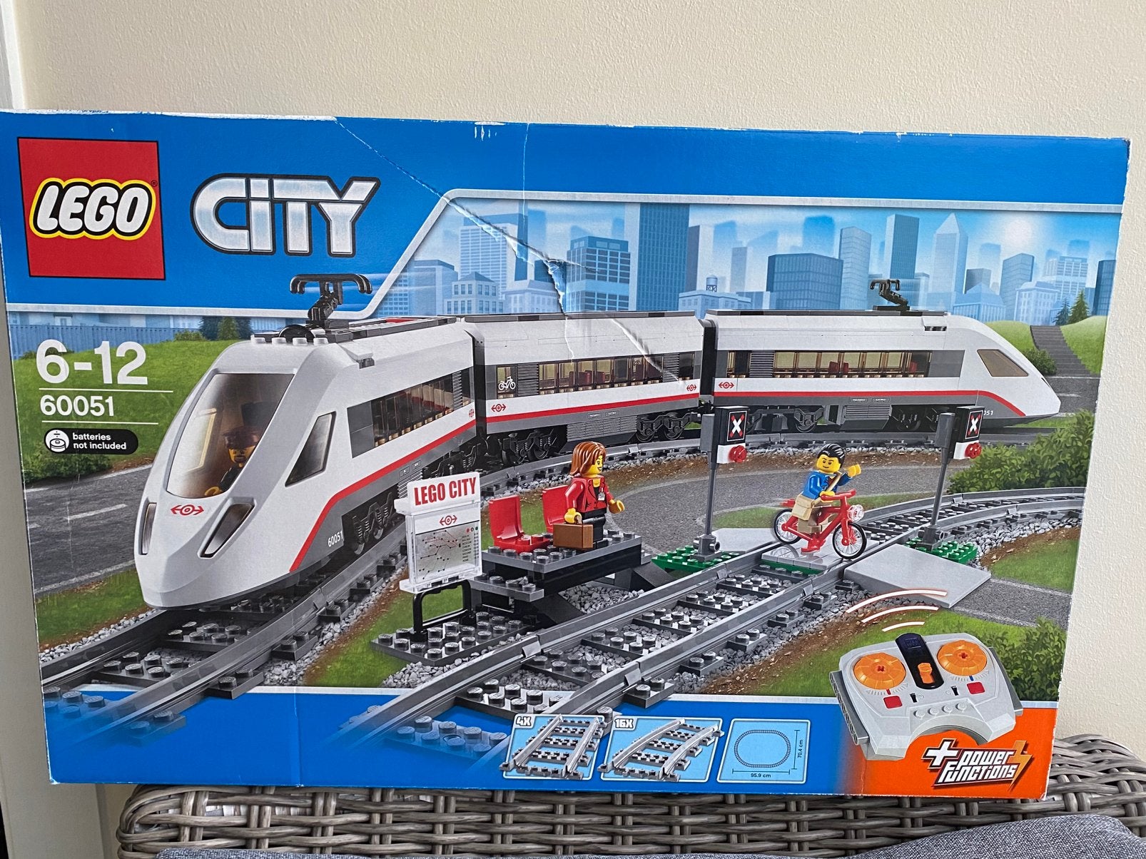 Vintage Lego City trein 60051 elektrisch met sporen, Verzenden