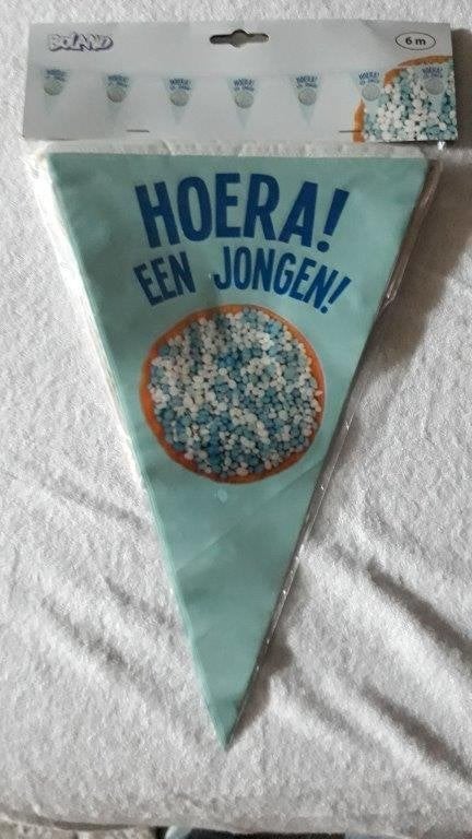 Vlaggenlijn jongen (27969), Versiering, Info@all4funbaarlo.nl, A, Nieuw