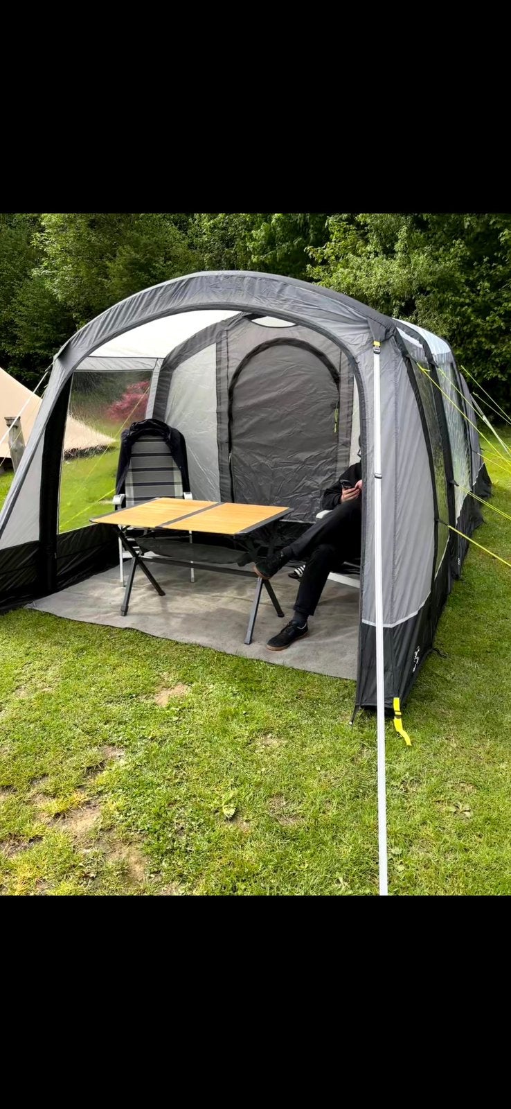 Kampa hayling 4 air tent en kampa shade 4 luifel ( nieuw), Ophalen of Verzenden, Zo goed als nieuw, Tot en met 4