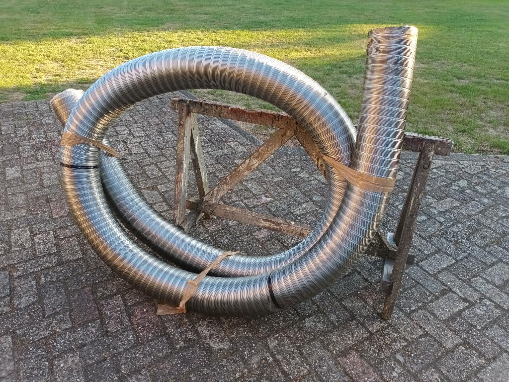 flexibele rookgasafvoer  dubbelwandig  RVS, Doe-het-zelf en Verbouw, Buizen en Afvoer, Ophalen, Pvc, Nieuw, Minder dan 2 meter