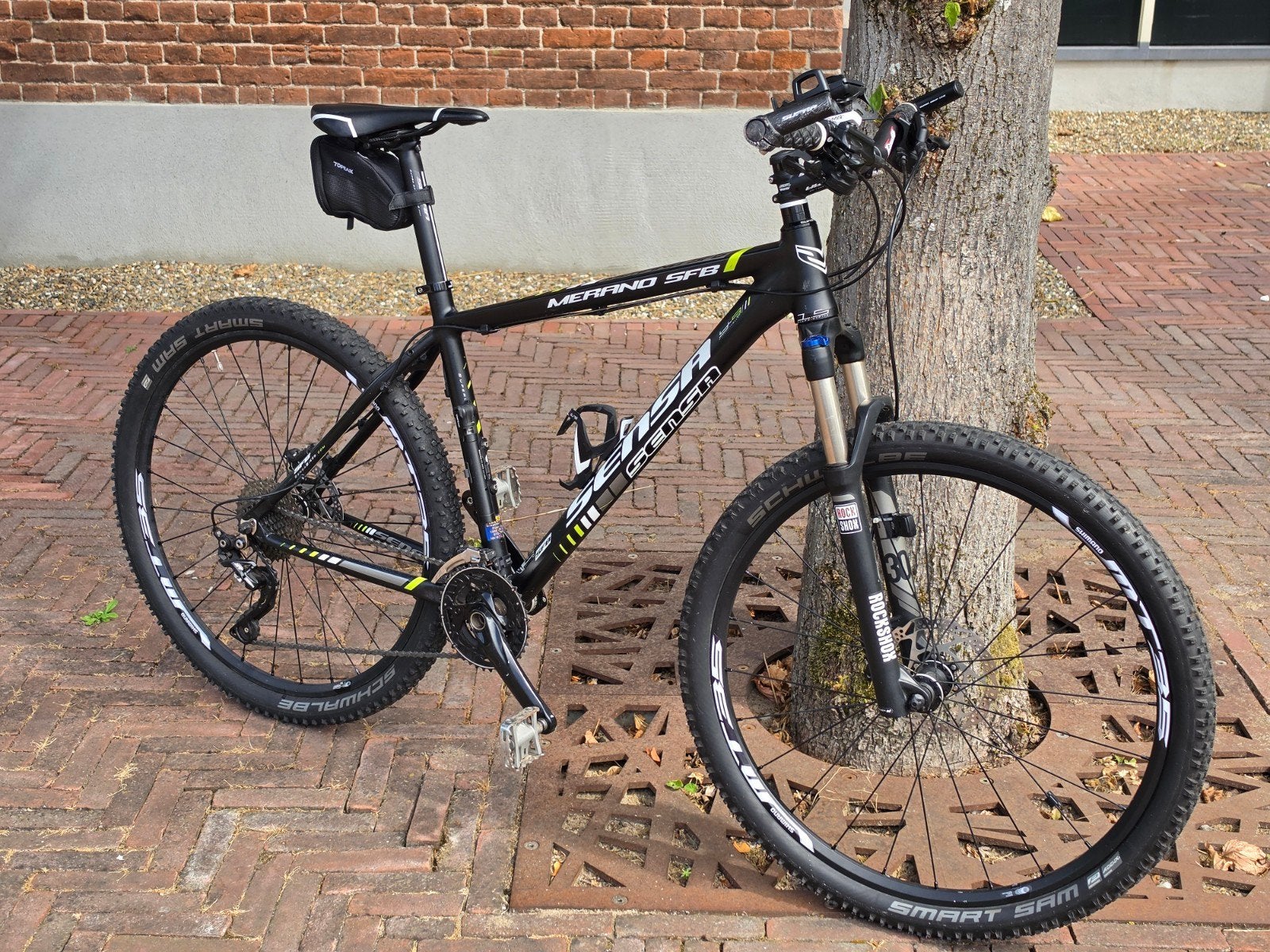Sensa Merano SFB Mountainbike met extra's, 28 inch, Gebruikt, Vering, Meer dan 20 versnellingen