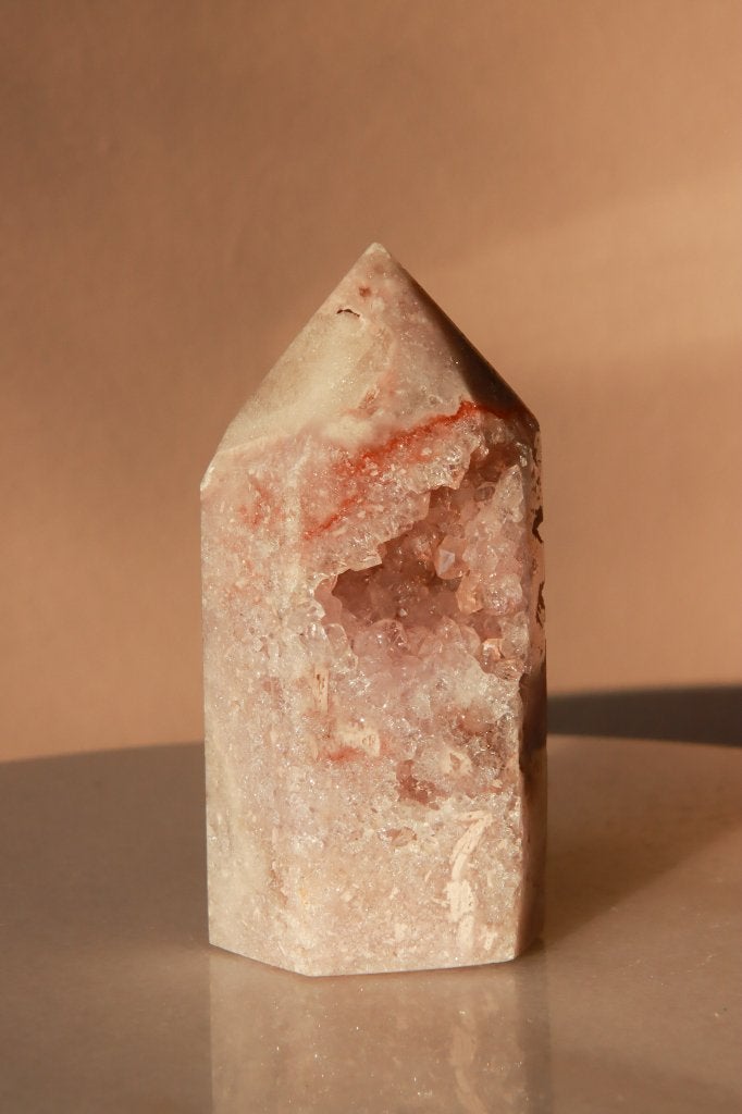 Roze amethist toren | 235 gr edelsteen, kristallen, Ophalen of Verzenden, Nieuw