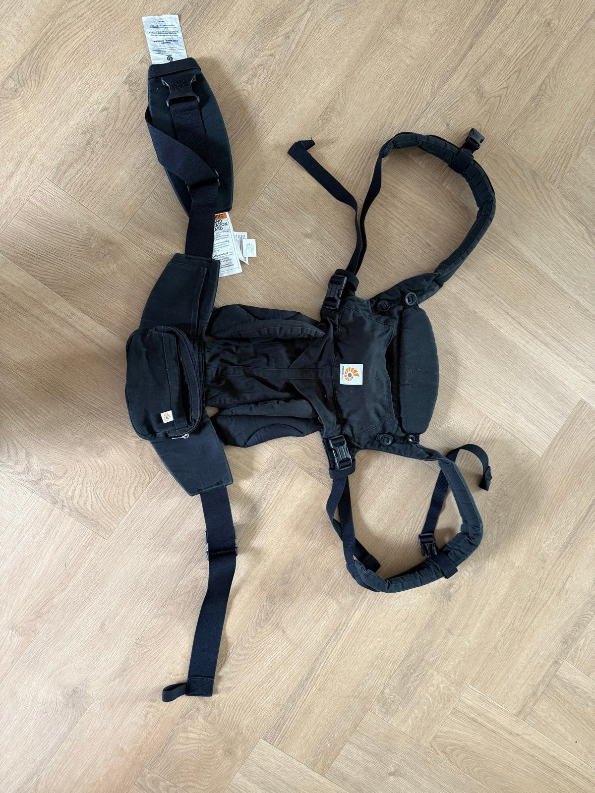 Ergobaby Omni 360 Draagzak - Pure Black, Ophalen, Zo goed als nieuw, Buik, Rug of Zij, Draagzak