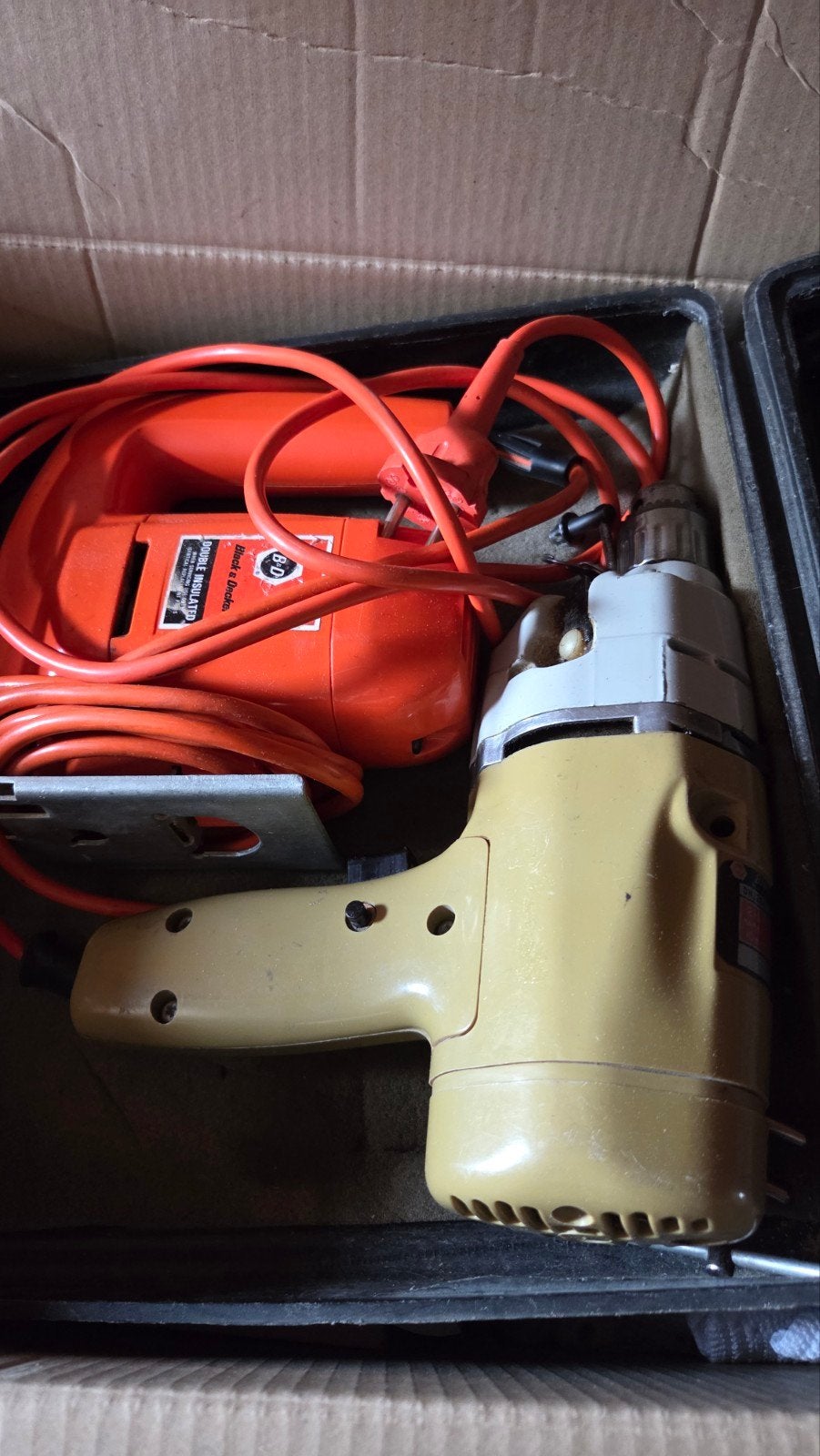 oude boormachine en decoupeerzaag werkt wel, Ophalen, Gebruikt, Boormachine