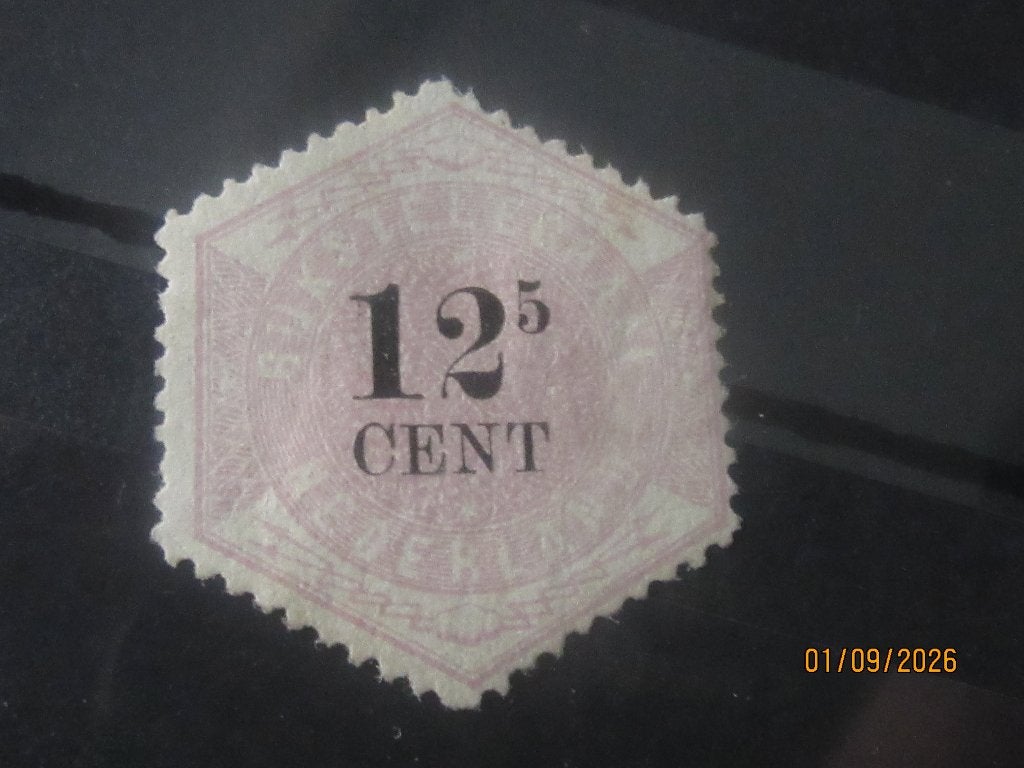 Nico Nederland Telegram 4 (X) Ongebruikt met plakker 1877, Ophalen of Verzenden, T/m 1940, Postfris