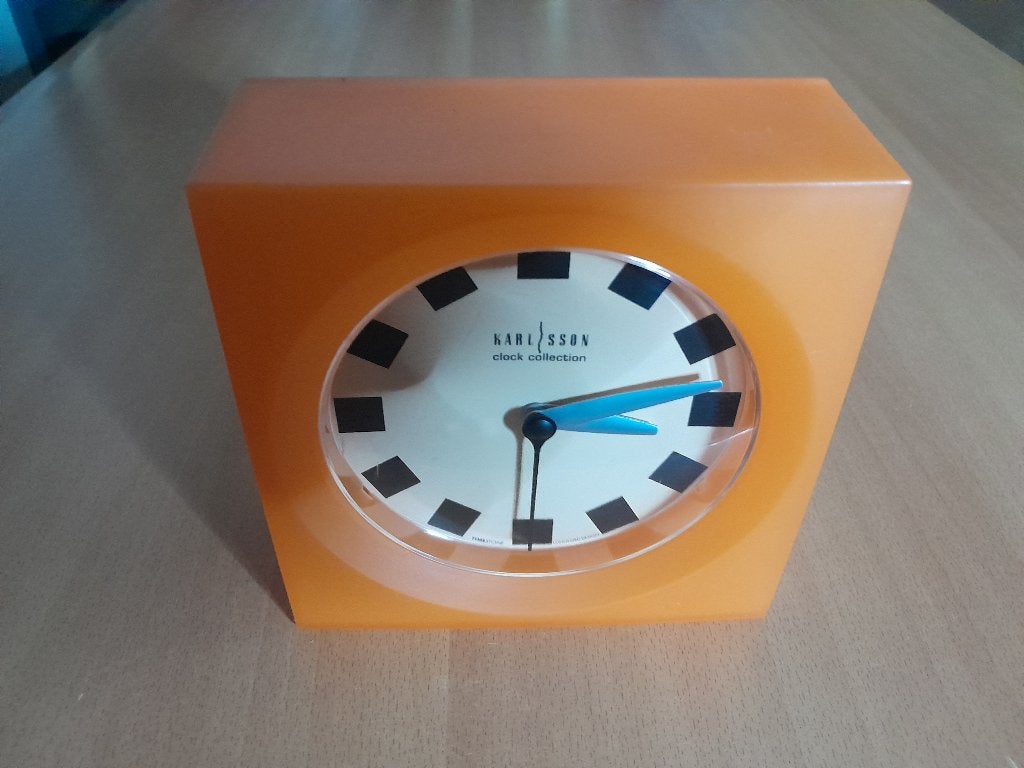 Karlsson Retro Oranje Klok ( zgan ), Ophalen, Huis en Inrichting