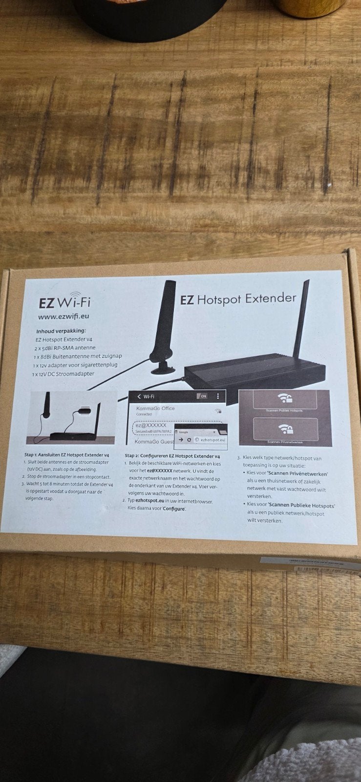 EZ Wifi Hotspot Extender 4V - Versterk je WiFi signaal, Ophalen