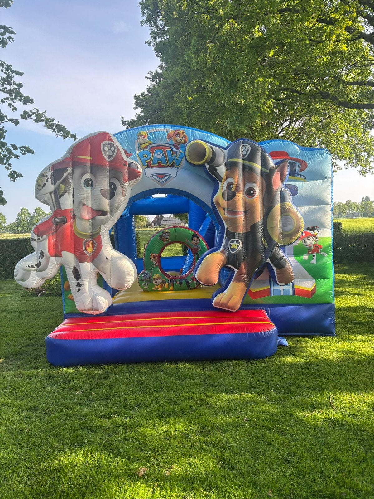 Springkussen Paw Patrol met Glijbaan te huur, Ophalen of Verzenden, Nieuw, Overige