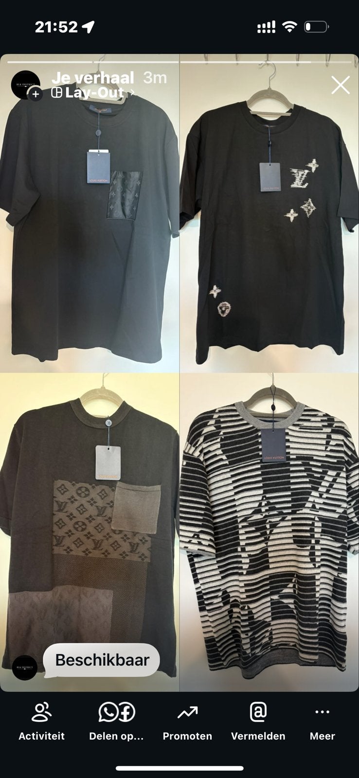 Louis vuitton t shirt shirt maat L en XL beschikbaar, Ophalen of Verzenden, Zo goed als nieuw