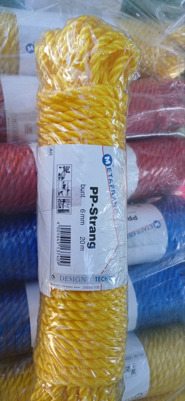 gekleurd nylon touw, Ophalen of Verzenden, Zo goed als nieuw