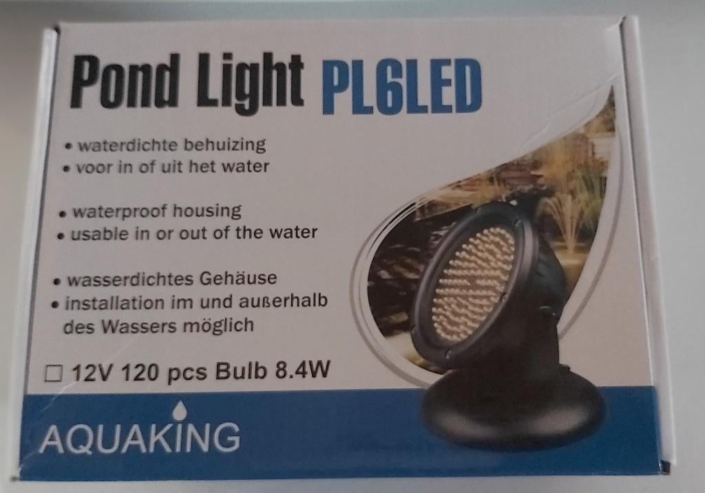 Aquaking vijver/tuin lamp LED + Licht/Donker sensor, Ophalen of Verzenden, Nieuw, Vijververlichting
