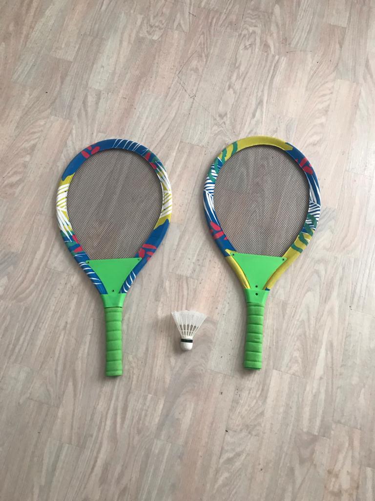 Badminton Rackets Set met Shuttle, Ophalen of Verzenden, Gebruikt, Racket(s)