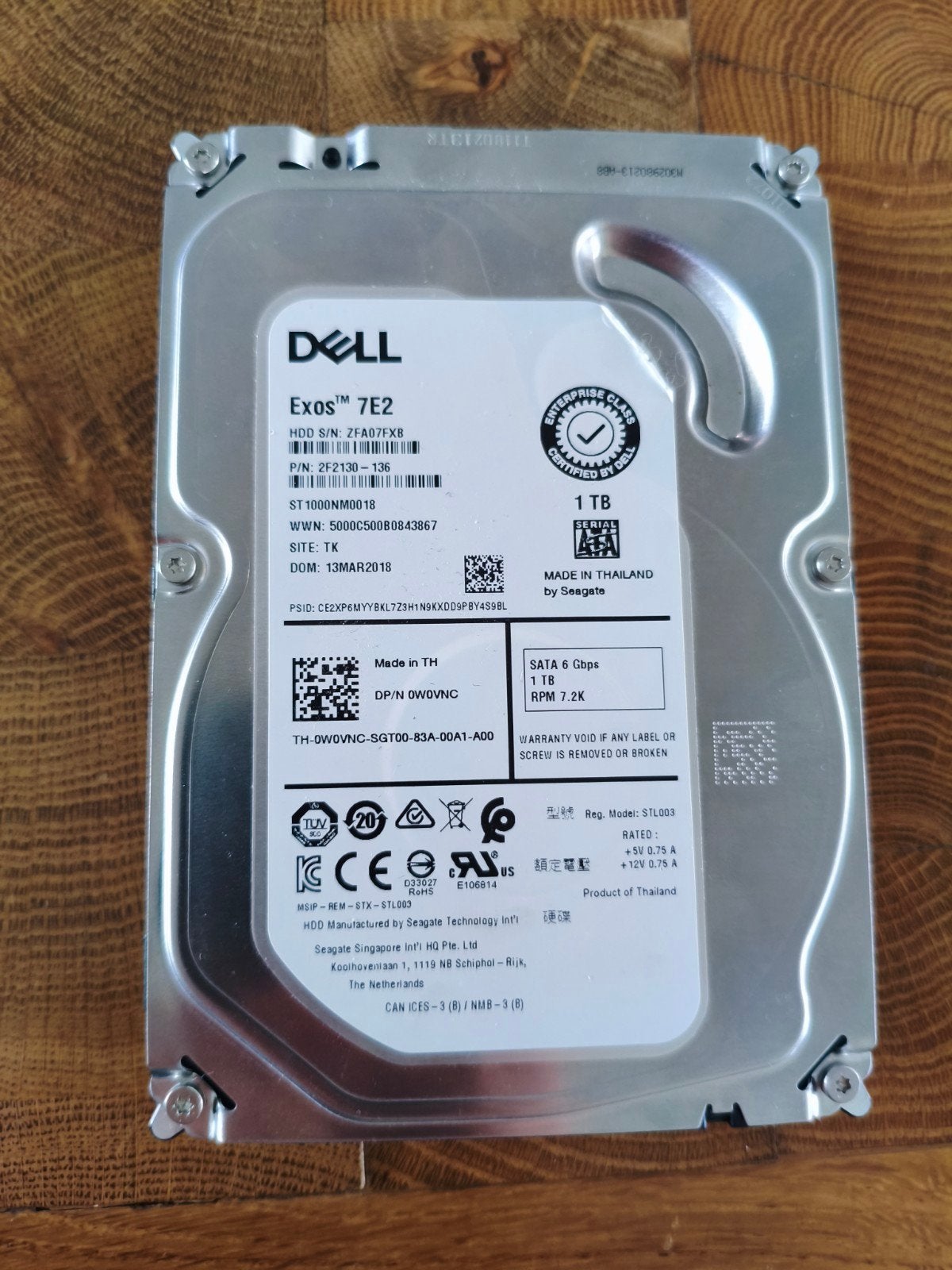 1tb HDD, Computers en Software, Harde schijven, Ophalen, Intern, Zo goed als nieuw, 1TB