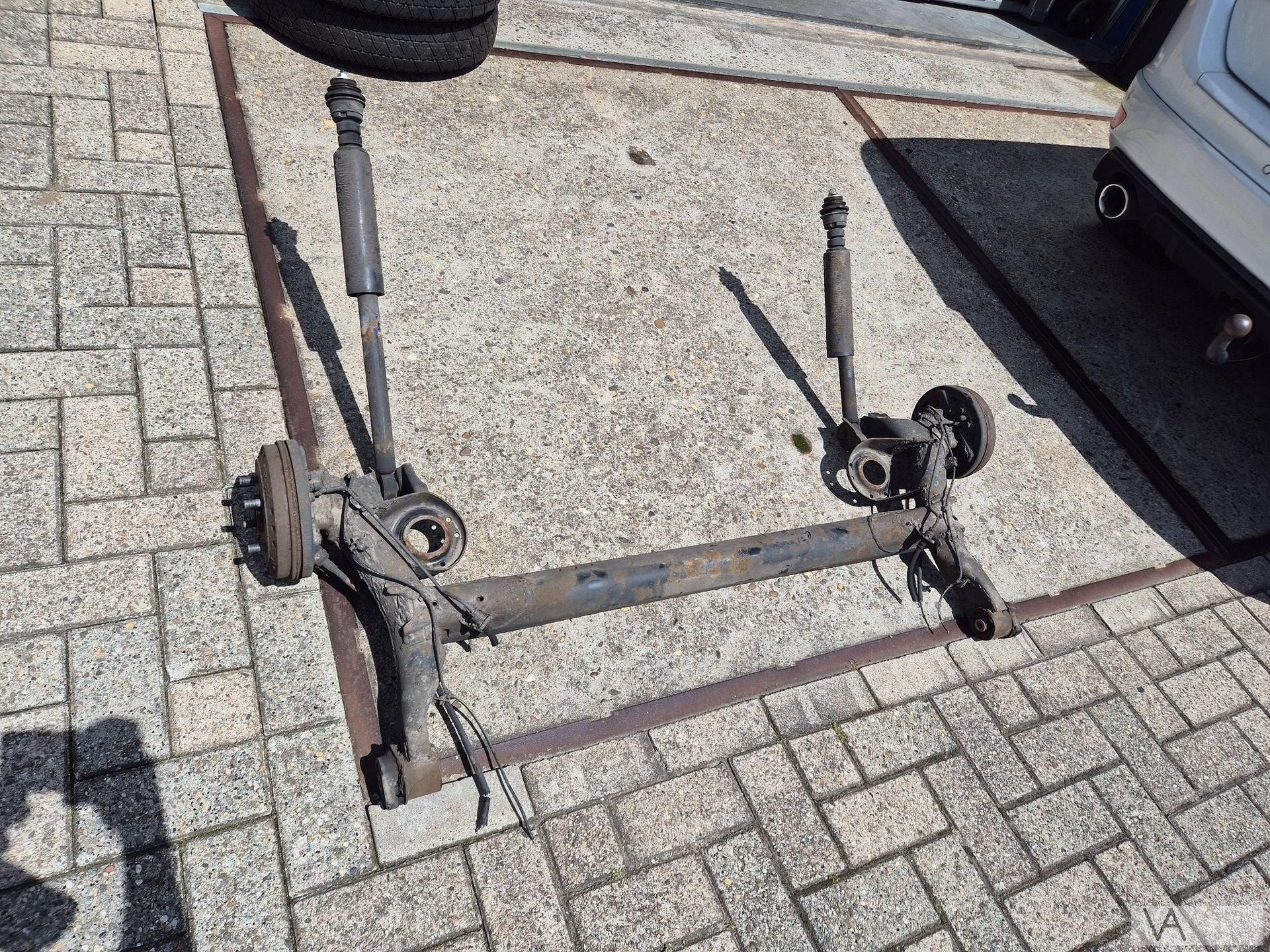 Achteras voor Daihatsu Cuore 2007 tot 2010 GEEN ROESTSCHADE, Gebruikt, Daihatsu, -, -
