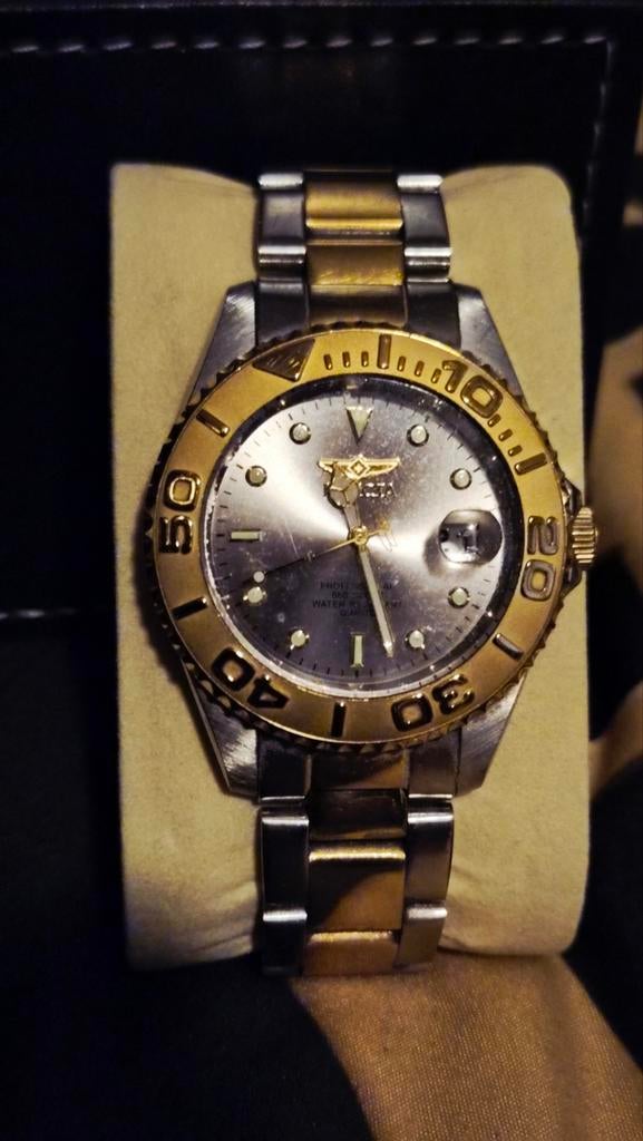 Invicta Pro Diver horloge - Tweekleurig Staal, Overige merken, Staal, Gebruikt, Staal