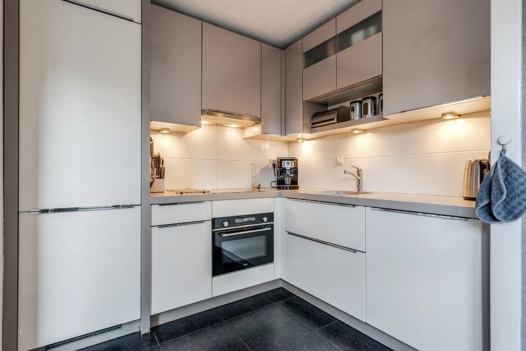 Keuken, Ophalen, Hoekkeuken, Kunststof, Crème