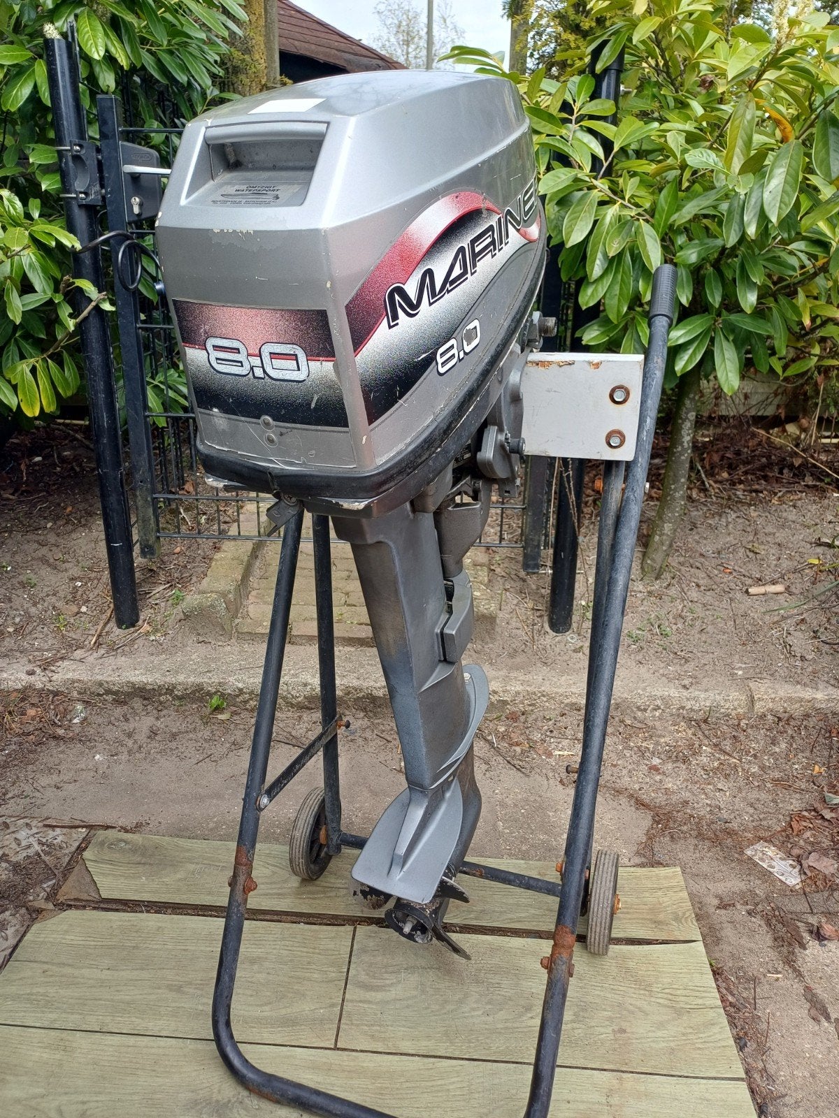 Mariner 8 pk 2 takt langstaart op afstandbediening, Watersport en Boten, Ophalen, Gebruikt, 5 tot 10 pk, Viertaktmotor