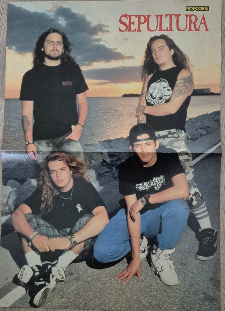 Mooie poster (A3) SEPULTURA (POPCORN), Rechthoekig Staand, Nieuw, Ophalen of Verzenden, A1 t/m A3