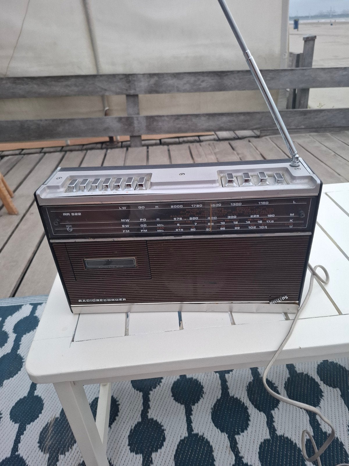 Vintage Philips Radiorecorder AR 522, Ophalen, Gebruikt, Radio