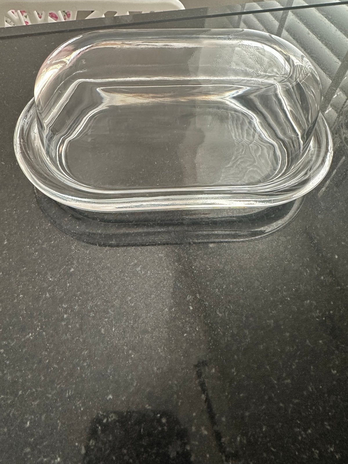 Glazen botervloot met deksel, Overige typen, Ophalen, Zo goed als nieuw, Glas