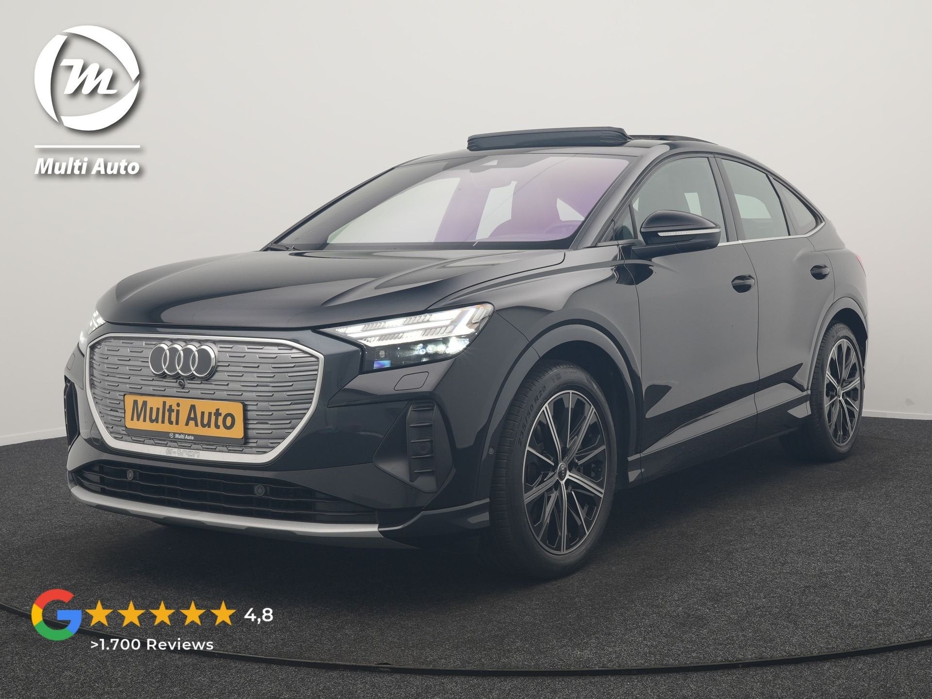 Audi Q4 Sportback e-tron 40 S edition 77 kWh 204pk Dealer O., Auto's, Automaat, Dealer onderhouden, Achterwielaandrijving, Gebruikt