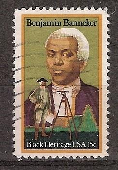 USA, Black Heritage, B. Banneker, 1980., Ophalen of Verzenden, Gestempeld, Noord-Amerika