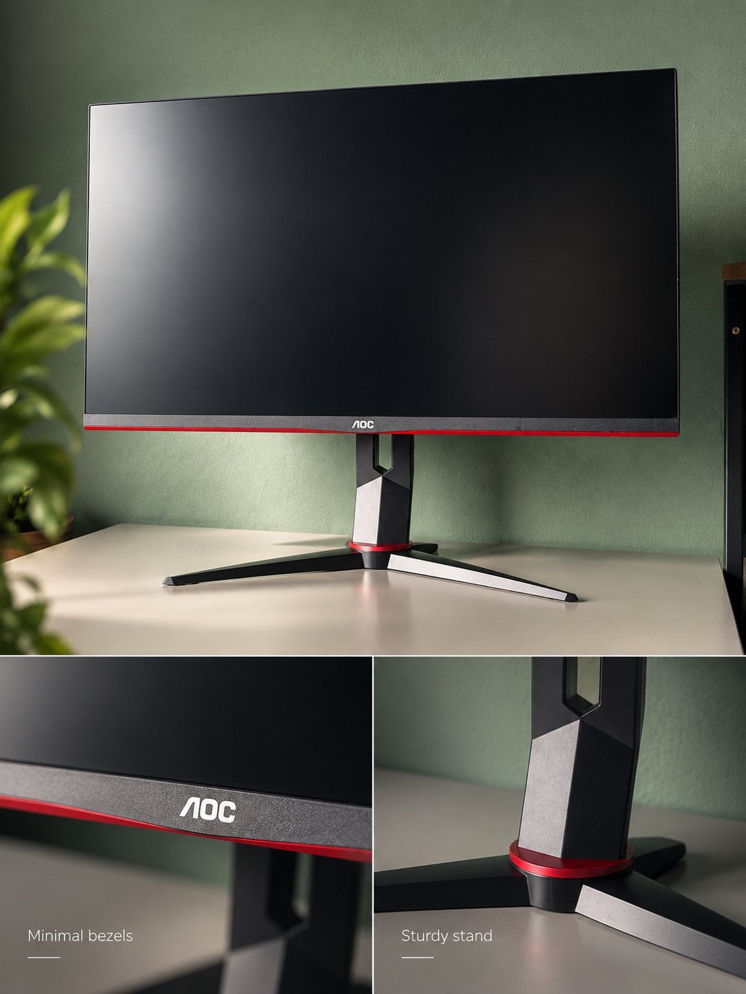 Foto 3 van AOC U28G2XU/BK – 28-inch 4K Gamingmonitor